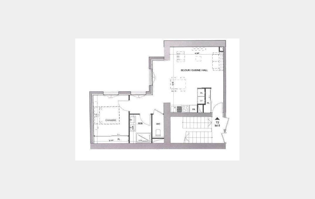 Annonces SAINTGENISLAVAL : Appartement | LYON (69005) | 45 m2 | 273 000 € 