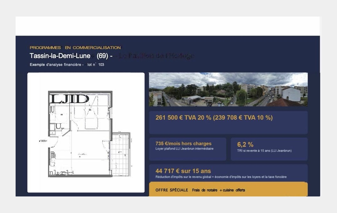 Annonces SAINTGENISLAVAL : Appartement | TASSIN-LA-DEMI-LUNE (69160) | 42 m2 | 239 708 &euro; 