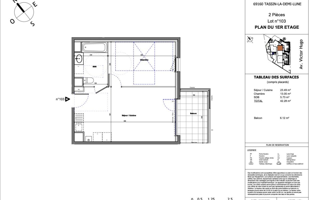 Annonces SAINTGENISLAVAL : Appartement | TASSIN-LA-DEMI-LUNE (69160) | 42 m2 | 239 708 &euro; 